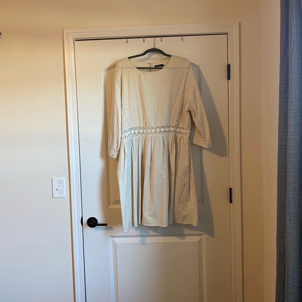 Boohoo linen dress